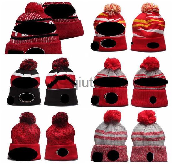 Beanie/Skull Caps San Francisco''49er''Bommelmützen Baseball Ball Caps 2023-24 Modedesigner Bucket Hat Grobstrick Faux Pom Beanie''NFL Weihnachtsmütze x0922