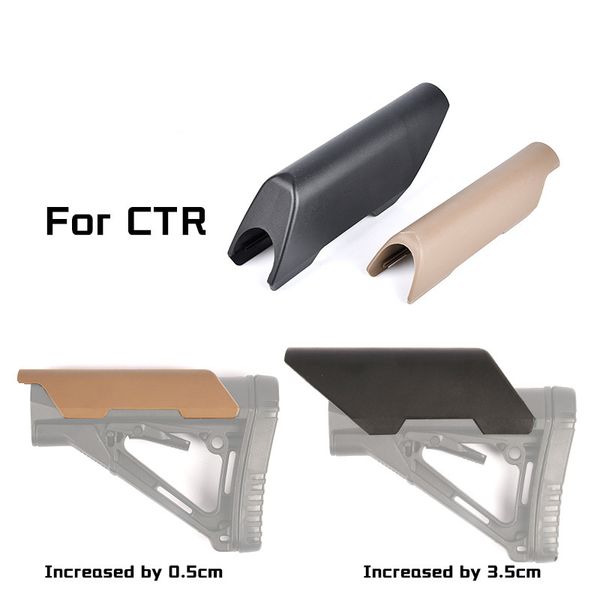Taktischer Nylon CTR CHEEK RISER AR15 Geeignet für nicht lagerhaltiges Gesäß AR 15 M4 Enhancer Low Height Nylon Airsoft-Zubehör