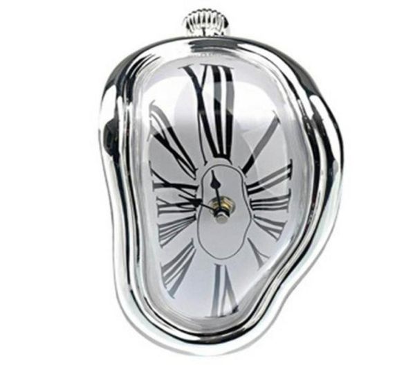 Wanduhren, schmelzende Uhr, Salvador Dali-Uhr, geschmolzen, für dekoratives Zuhause, Büro, Regal, Schreibtisch, Tisch, lustiges kreatives Geschenk8606638