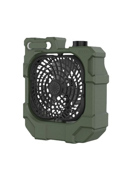 Ventilatore da campeggio portatile USB ricaricabile Shake Around Ventilatore elettrico regolabile a 3 velocità Illuminazione multifunzione per esterni Ventilatori Powerbank