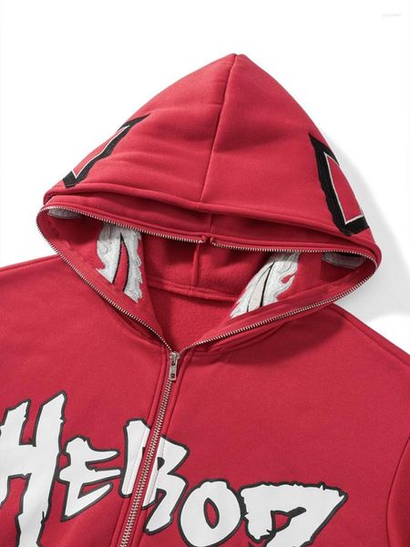 Damen Hoodies Frauen Männer Y2K Full Zip Up Over Face Designer Hoodie Grafik Emo Ästhetik Sweatshirts Harajuku Grunge Pullover Jacken