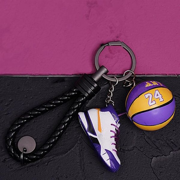 2021 3D брелки для спортивной обуви, милый баскетбольный брелок для ключей, сумка для ключей, подвеска № 24, подвеска для баскетбола, сувенир для фанатов, Gift213S