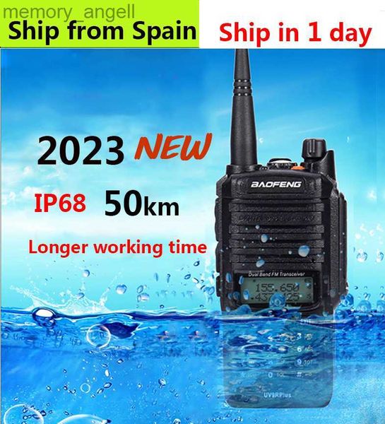 Walkie Talkie 2023 10W Baofeng UV 9R mais 40 km walkie talkie para caça 50 km hf transceptor vhf uhf rádio amador estação de rádio CB de longo alcance HKD230922