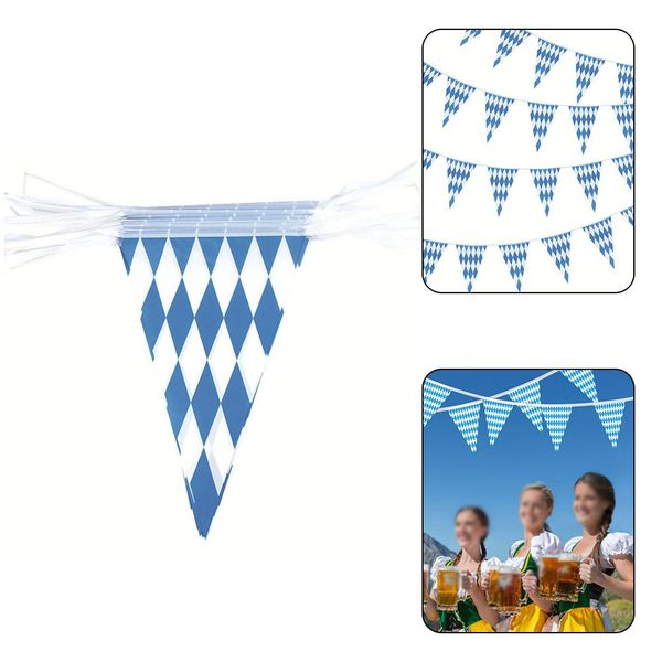 Andere Event-Party-Zubehör 1 Stück 10 m Oktoberfest Bunting Bayerische Dekoration Banner Girlande Wimpel Wasserdicht PE für festliche 230921