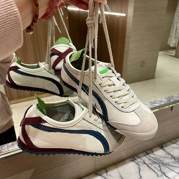 Tigre chaussures en cuir véritable hommes femmes amoureux sneaker en cuir véritable semelle mince chaussures décontractées petites chaussures blanches 230915