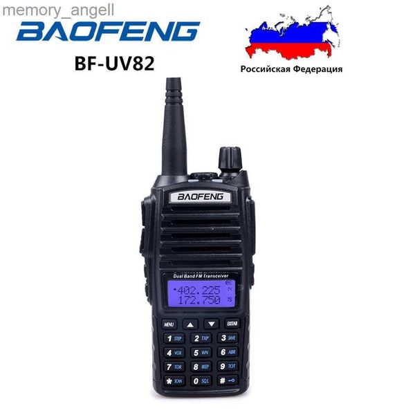 Walkie Talkie BaoFeng UV-82 8 W Walkie Talkie 10 km echtes 8 W Amateurfunk VHF/UHF Dualband PTT FM Zweiwegeradio 2800 mAh Li-Ionen-Akku UV-5R UV-9R HKD230922