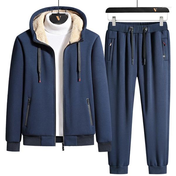 Fatos de treino masculino 2023 hoodies calças define ternos esportivos marca casual moletom agasalho roupas esportivas outono e inverno moda masculina
