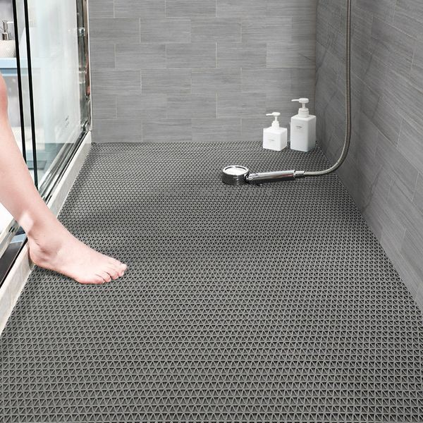 Tapetes de banho Grande banheiro antiderrapante tapete banheiro ortografia tapete de aterramento cozinha banho chuveiro banheiro plástico barreira de água tapete 230922