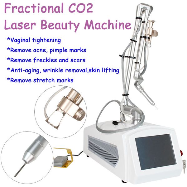 Máquina de levantamento facial a laser de entrega rápida Remoção de rugas Antienvelhecimento Laser de CO2 Tratamento de cicatrizes de acne Removedor de estrias Laser de CO2 fracionário aperta a vagina