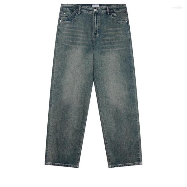 Herrenjeans CAVEMPT C.E. Wash macht alte lockere und bequeme Jeans mit mittlerem geradem Zylinder und weitem Bein Heavy Industry Men Denim-Hosen