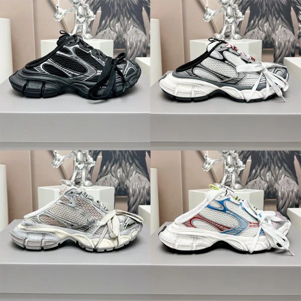 marca Scarpe sportive casual da uomo di lusso Pista di moda di Parigi 3XL Piattaforma per sneaker con lacci in mesh per aumentare la creazione di vecchie scarpe da ginnastica per coppie Mezze scarpe da ginnastica