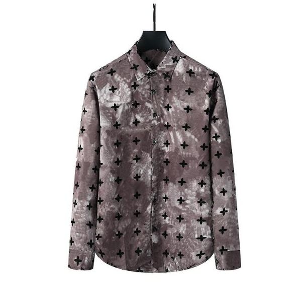Дизайнерская мужская классическая рубашка джентльмен Формальные деловые рубашки Модная повседневная рубашка с длинными рукавами m-3xl