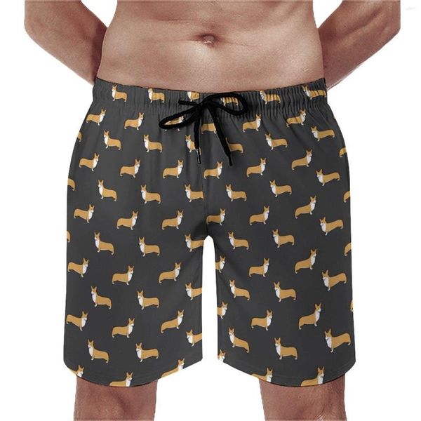 Pantaloncini da uomo Summer Board Fun Dog Print Sport Pantaloni corti da spiaggia stampati con animali Casual Costume da bagno ad asciugatura rapida Taglie forti