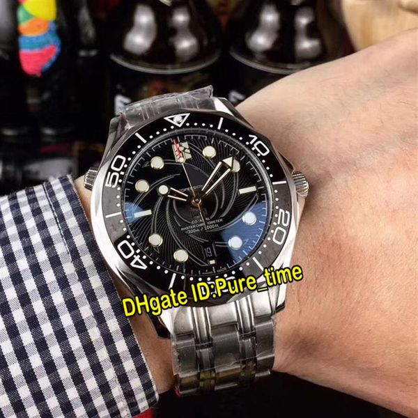 Yeni Diver 300m James Bond 007 Limited 210 62 42 20 01 001 Siyah kadran Otomatik Erkekler İzle Paslanmaz Çelik Bilezik Bents P235S