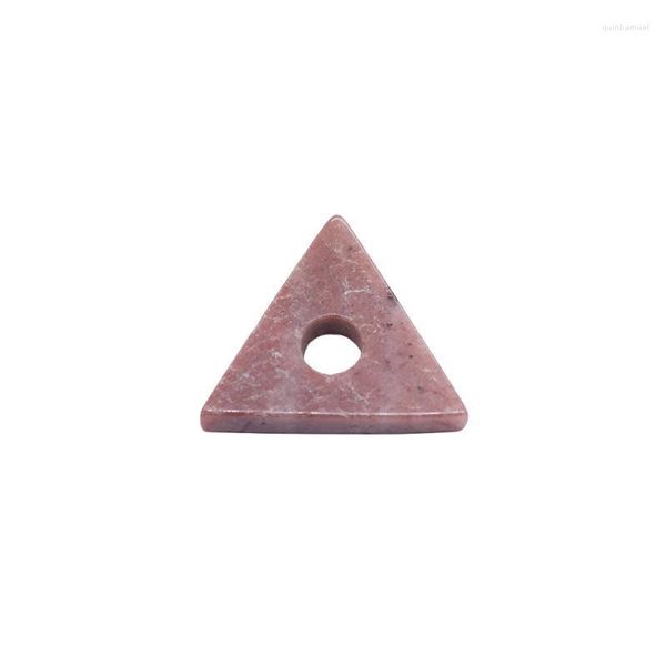 Ciondoli Accessori Decorazione Articoli Donna 1 pz 25X22mm Ciondolo in pietra naturale Bellissimo ciondolo colorato regalo Collana a forma triangolare