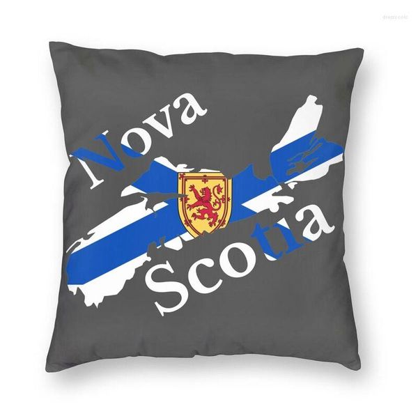 Kissen Nova Scotia Flag Map Cover Doppelseitiger Druck von Kanada Bodenbezug für Wohnzimmer Kissenbezug Home Decor