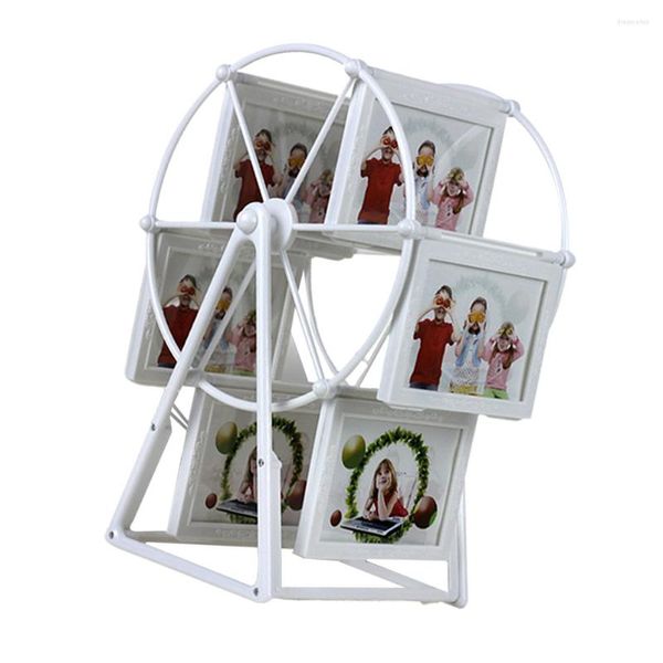 Quadros Rotating Ferris Wheel Picture Frame Mesa Mesa Vintage Po Personalizado Família Mostra para Decoração de Casa