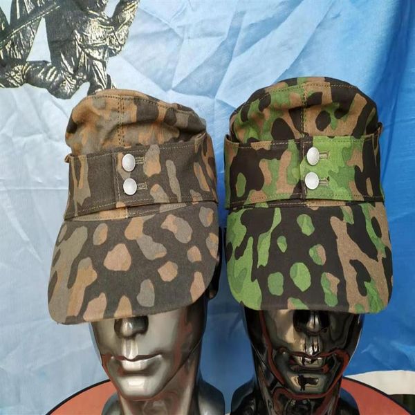 Baskenmützen WWII GERMAN FIELD EM NO3 Platane CAMO Camouflage M43 HAT CAP KLASSISCHE Reproduktion Militär313y