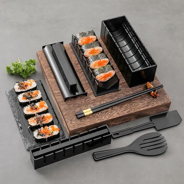 Sushi Tools Nori Bun Rice Ball Roll Shou Set di tende di bambù Accessori per la cucina di casa Crea set di stampi Utensile 230922