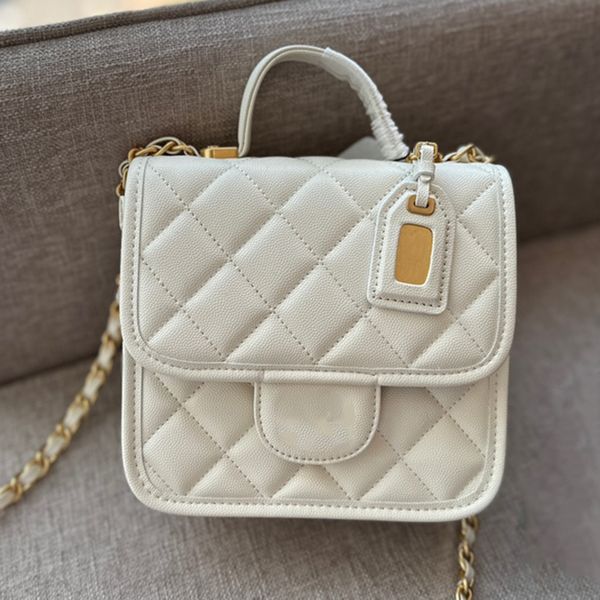 22k Mini Designer Crossbody Französische Marke Diamond Gitter Frauen Mode Schulter Chanellybags berühmte Paris Doppelbrief luxuriöser Handtasche Klapptasche Hochqualität