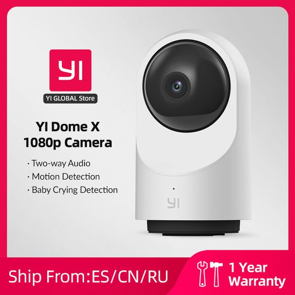 IP-камеры Купольная камера YI X 1080P HD IP-камера для внутреннего наблюдения с Wi-Fi, замедленная съемка, голосовой помощник с искусственным интеллектом для человека, домашнего животного, совместимость с 230922