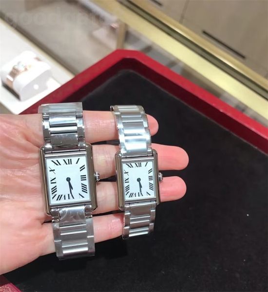 Homem relógio de ouro movimento de quartzo de luxo aaa relógios elegante reloj aço inoxidável quadrado à prova dwaterproof água feminino relógios de pulso simples elegante vestido diário xb09