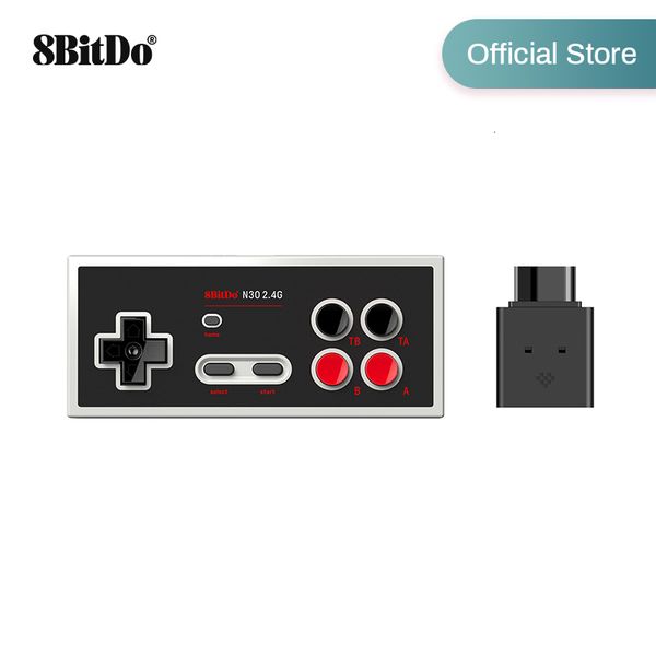 Oyun Denetleyicileri Joysticks 8bitdo N30 2.4G Orijinal NES 230923 için Kablosuz Gamepad