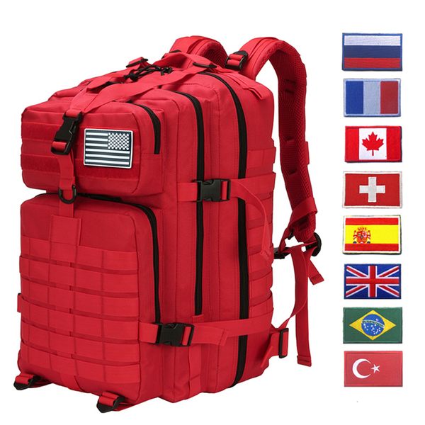 Açık çantalar 50L Askeri Taktik Anti Backpack Backpack Fitness Seyahat Ordu Çantası Büyük Adam Su Geçirmez Kamuflaj Sırt Çantası Dizüstü Dizüstü Bilgisayar Mochila 230922