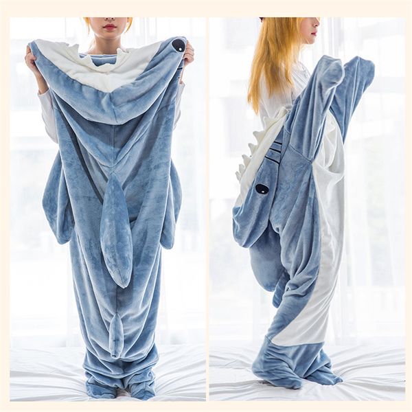 Sacos de dormir Cinza Tubarão Onesies Adulto Pijama Cosplay Kigurumi Pijama Desenhos Animados Traje de Halloween Pijamas Macacão Roupas 230922