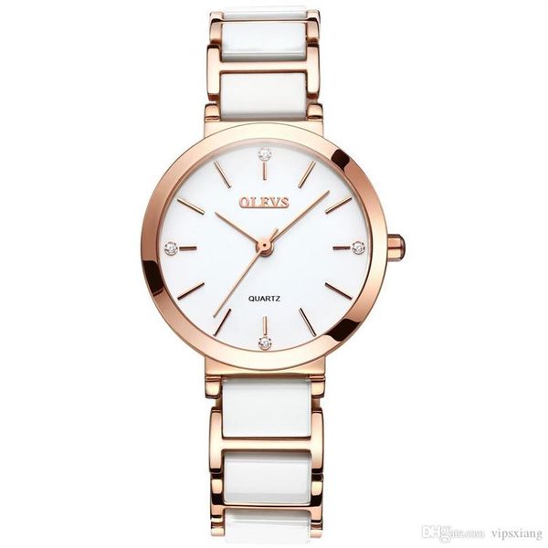 Damenuhr, Quarz-Armbanduhr mit Wolframstahl-Armband, lässiger Stil, elegante Damenuhr, 253I