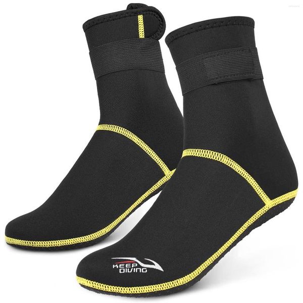 Damen-Bademode, Tauchsocken, 3 mm Neopren, Strandwasser, Thermo-Neoprenanzug, Stiefel, rutschfest, für Rafting, Schnorcheln, Segeln, Schwimmen