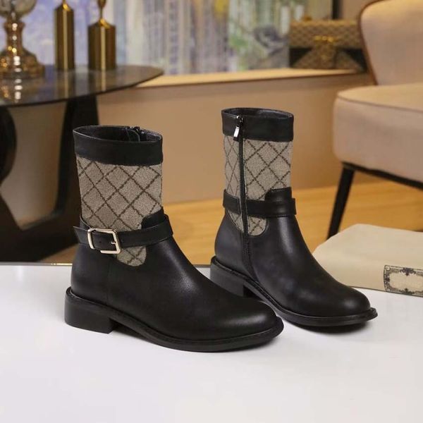 Boots Women Boot Combat Angle Martin обувь кожаная эластичная ткань для обувной платформы