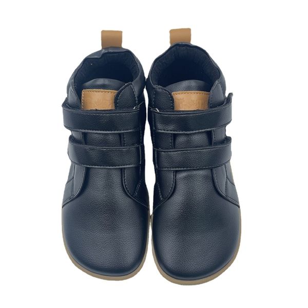 Ботинки TipsieToes Лучший бренд Barefoot Кожаная детская обувь для малышей для девочек и мальчиков, модная весенне-осенне-зимняя ботильоны с широким носком 230922