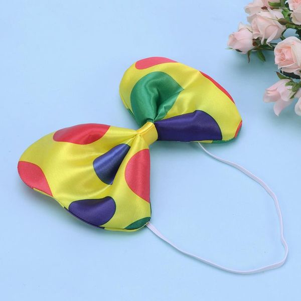 Laços decorativos bowknot palhaço polka dot gravata fantasia acessórios para desempenho de máscaras de halloween