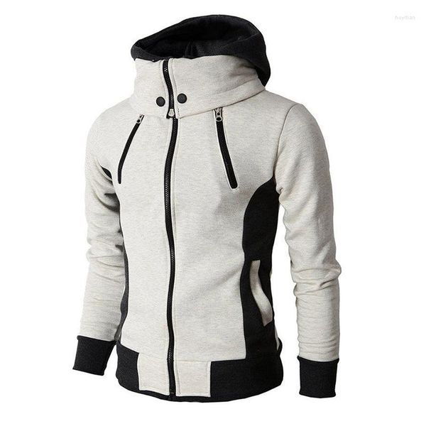 Herren Hoodies Zipper Männer Kleidung Jacken Herbst Winter Casual Fleece Mäntel Jacke Schal Kragen Mode Mit Kapuze Männliche Outwear Slim fit Hoody