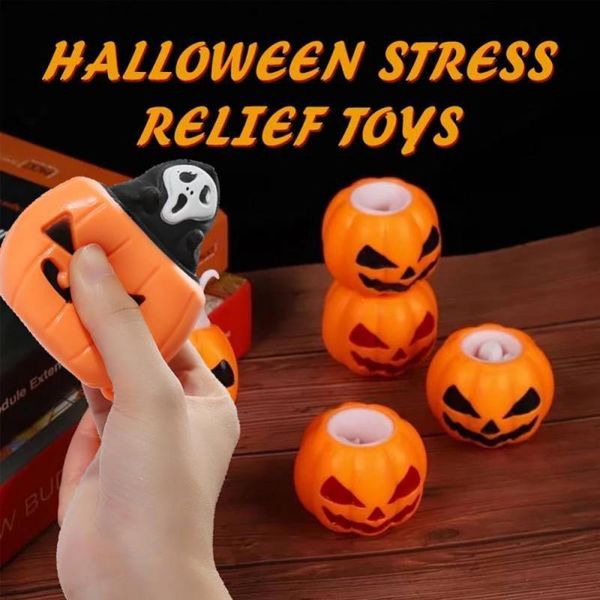 Halloween Supplies Fidget Toys Halloween Ghost Squeeze Pumpkin Cup Toys Antistress Sensory Stress Reliefing Dekompressionsspielzeug für Kinder Erwachsene 230922