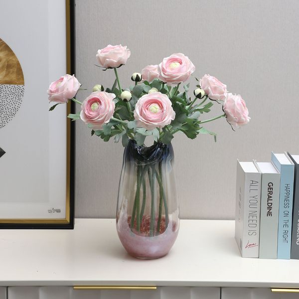Kunstblumen-Handfeuchtigkeitssimulation, Ranunculus Asiaticus, Heim-/Wohnzimmerdekoration, künstliche Blume