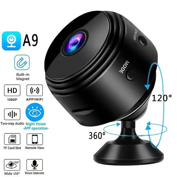 Telecamere IP HD 1080P Telecamera di sicurezza domestica intelligente 2.4G WiFi Visione notturna Rilevazione movimento Allarme Baby Monitor Video sorveglianza remota 230922