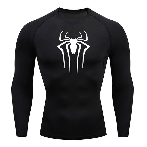 Homens Camisetas Proteção Solar Esportes Segunda Pele Running Camiseta Fitness Rashgarda MMA Mangas Compridas Camisa de Compressão Roupas de Treino 230923