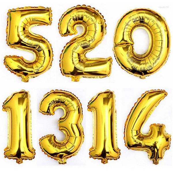Partydekoration 50 Stück 40-Zoll-Zahlenballons Hochzeitsfiguren Folie Float Air Aufblasbare Bälle für Geburtstag