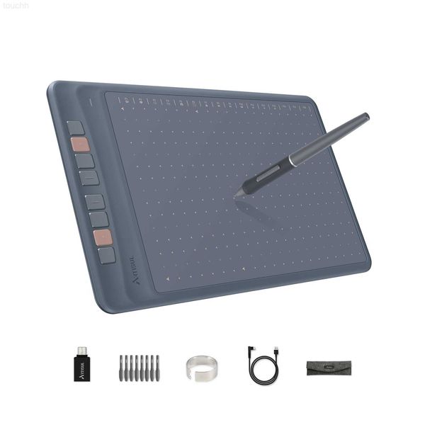 Графические планшеты Ручки ARTISUL A1201 10x6,3 дюйма Аниме Цифровой графический планшет Art Доска для рисования для игры OSU с 8192 уровнями Ручка без батареи L230923
