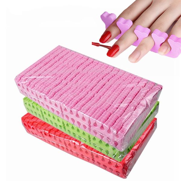 Zehentrenner 100200400 Stück Nail Art Zehen weicher Schwamm Finger Fußgel UV-Lackbeschichtung Malerei Maniküre Pediküre Werkzeuge Schaum 230922