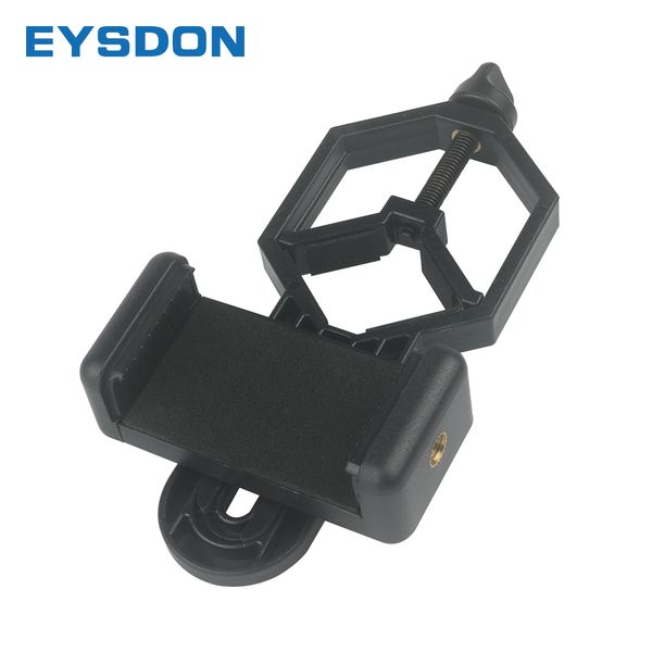 Telescópios EYSDON Celular Adaptador Plástico para Microscópio Monocular Telescópio Binóculos Spotting Scope Mobile Phone Clip Bracket 230923