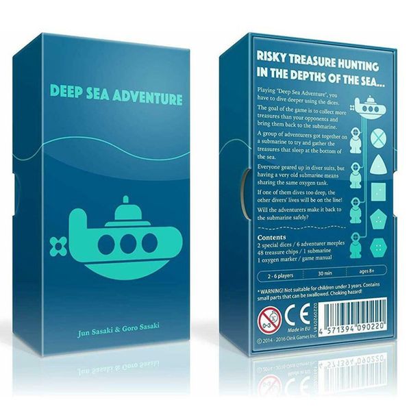 Giochi Oink economici all'ingrosso di alta qualità Deep Sea Adventure Gioco da tavolo Giochi di carte strategiche con dadi per giochi divertenti Notti per adulti Bambini