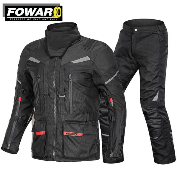 Мужские куртки Мотоциклетная куртка Защитное снаряжение Мотоциклетные мотокуртки Водонепроницаемая светоотражающая одежда для мотокросса и эндуро-гонок S-4XL 230923