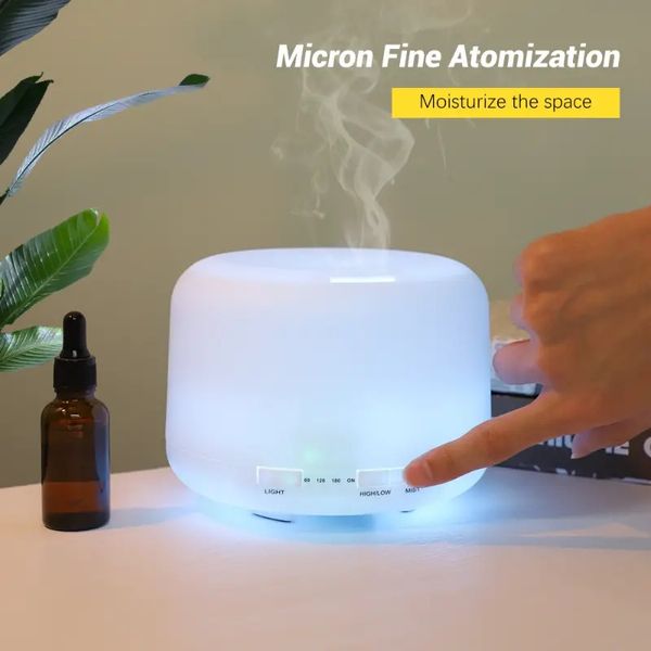 Umidificatore per aromaterapia da 1 pz 500 ml/17,6 once con telecomando e luce LED per la casa - Migliora il tuo umore e la tua salute con oli essenziali