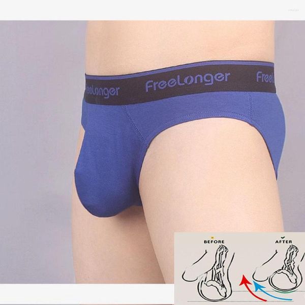 Cuecas sexy lingerie galo saco gay especial u-convexo boxers melhorar homem ultra-baixo briefs elástico super grande pênis bolsa bulge