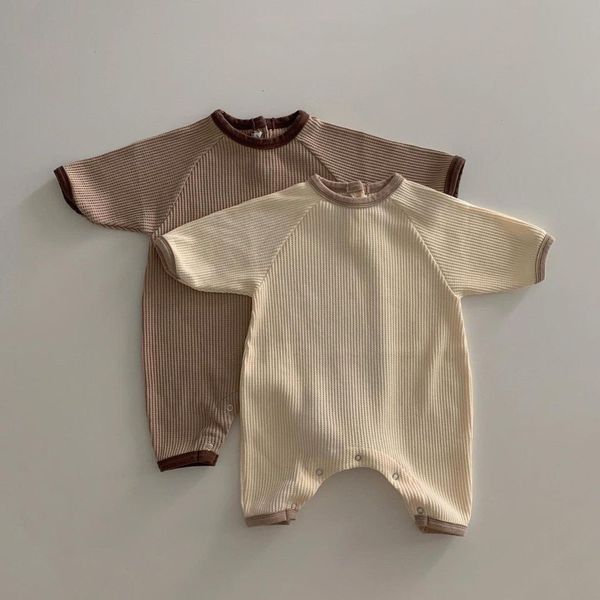 Pagliaccetti Neonate Ragazzi Pagliaccetto Arcobaleno Maniche lunghe Cotone Pullover per bambini Tuta nata Vestiti carini Accessori per abiti da bambino 230923