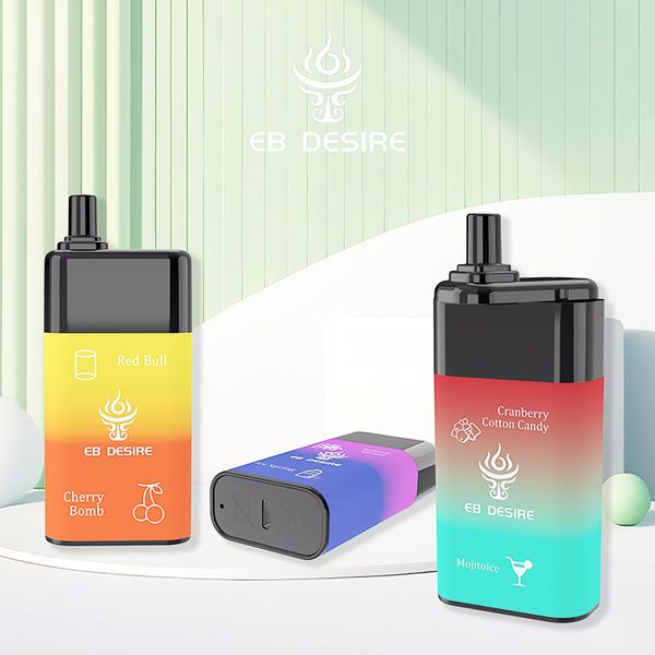 EB DESIRE Mega Dual sapori Vaper Double 2 IN 1 Penna vape EBDESIRE BC5000 12000 7000 7K 9K 12K sbuffi Cartuccia Pod monouso Batteria ricaricabile 550 mAh Vapes Pod