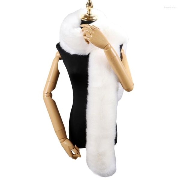 Sciarpe Addensare Sciarpa di Peluche Casual Inverno Caldo Colletto in Tinta Unita Donna Strada Scaldacollo Elegante Po Puntelli Scialle